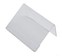 Lot de 40 Mini présentoirs d'étiquettes en Acrylique Transparent, for Cartes de Visite, 5 x 7,5 cm, largement utilisés en Entreprise, au Bureau, en Forme de L (4 x 7 cm).(4 * 6cm)