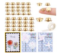 Lot de 40 mini roulements rotatifs en métal avec 300 petits pois fins pour la fabrication de cartes, les loisirs créatifs, le scrapbooking, la décoration des ongles, mécanisme de rotation à 360° (10