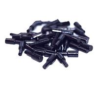 Lot de 40 mini supports de sol enfichables Ø 3 mm, galvanisés, noirs