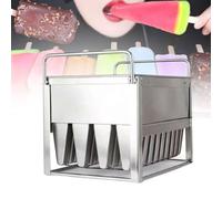 Lot de 40 moules à glace réutilisables en acier inoxydable pour sucettes glacées et desserts