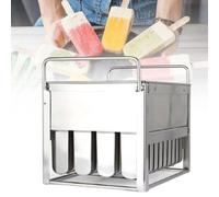 Lot de 40 moules à glace réutilisables en acier inoxydable pour sucettes glacées et desserts