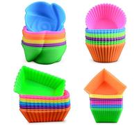 Lot de 40 moules de cuisson en silicone antiadhésifs pour cupcake, beignets, muffins, pâtisserie, ustensiles de cuisine
