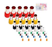 Lot de 40 outils pour argile polymère, mini cercle en forme de cercle, poterie, céramique, bricolage, outils d'argile ronds avec étui de rangement