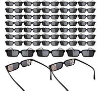 Lot de 40 paires de lunettes de soleil anti-trace pour voir derrière vous avec l'intérieur du miroir pour enfants, salle d'évasion, fête