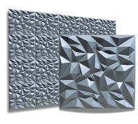 Lot de 40 panneaux muraux en plastique PVC, 10 m², aspect 3D, 50 x 50 cm, pour salle de jeu, mur et plafond