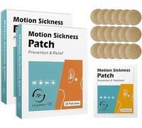 Lot de 40 patchs contre le mal des mouvements pour voiture et bateau, croisière et avion - Soulage les nausées, les vertiges, les vomissements du calambin - Action rapide et sans effets secondaires