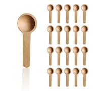Lot de 40 Petites Cuillères en Bois pour Épices, Miel et Cuisine - Mini Cuillères Mélangeuses