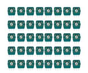 Lot de 40 pièces de rechange pour potentiomètres d'ajustement de capteur, joints d'étanchéité de réparation, compatibles avec manette analogique thumbstick PS4/PS5, PS5 d'origine, noyau blanc 2,3K