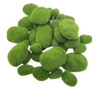 Lot de 40 pierres décoratives en PVC souple pour terrarium et décoration créative en PVC souple