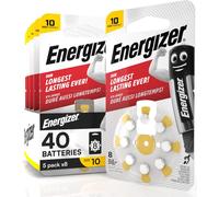 Lot De 40 Piles Acoustiques Énergétiques Pour Appareils Auditifs Pour Écouteurs Taille 10 Jaune Avec Technologie Powerseal - 5 Ampoules De 8 Piles[Z219]