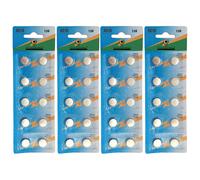 Lot de 40 Piles bouton plates type AG10 1,5V compatibles LR1130 / LR54 - Visiodirect -