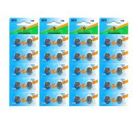 Piles VISIODIRECT Lot de 40 Piles bouton plates Type AG13 1,5V compatibles LR44 - -