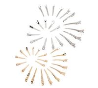 Lot de 40 Pinces à Cheveux en Pinces Alligator Solide Accessoires Coiffure pour Femmes pour Salon et Usage Domestique Couleur Argentée pour Coiffer