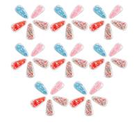 Lot de 40 Pinces Cheveux Goutte en PVC à Paillettes | Accessoires DIY, Forme Goutte, Style Frais et Unique, pour Voyages et Sorties, Usage Solide