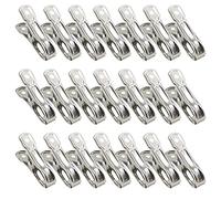 Lot de 40 pinces de serrage en acier inoxydable pour serre de jardin et serre pour fixer filet, film de protection et tissu