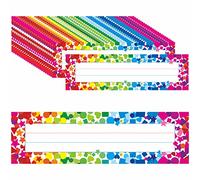 Lot de 40 plaques signalétiques de bureau, étiquettes de nom de bureau en film PET double face effaçables et réutilisables, plaque signalétique manuscrite traditionnelle, décoration de classe