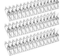 Lot de 40 pointes anti-pigeons en acier inoxydable 12 m - Pour balcon, toit, fenêtre, jardin, gouttière