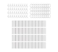 Lot de 40 porte-clés vierges à sublimation - Portable - Léger - Double face