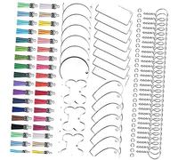 Lot de 40 porte-clés vierges en acrylique à faire soi-même - Fournitures de pendentifs pour porte-clés personnalisés