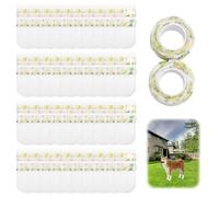 Lot de 40 protections jetables pour pattes de chien avec bandage auto-adhésif - Chaussettes imperméables pour pattes blessées - Pour intérieur et extérieur - 0,5 à 7,3 kg/7,3 à 15 kg (M)