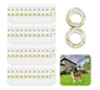 Lot de 40 protections jetables pour pattes de chien avec bandage auto-adhésif - Chaussettes imperméables pour pattes blessées - Pour intérieur et extérieur - 0,5 à 7,3 kg - 7,3 à 15 kg - Taille S