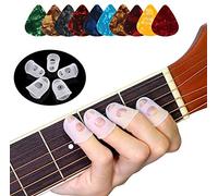 Lot de 40 protège-doigts en silicone pour guitare 5 tailles