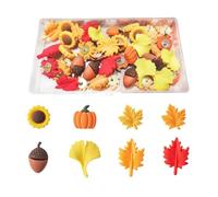 Lot de 40 punaises en forme de feuille de fleur pour tableau d'affichage de bureau, tableau d'affichage, tableau d'affichage, épingles à dessin, épingles pour accrocher des punaises à écrou