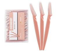 Lot de 40 rasoirs à sourcils pour femme, kit de rasoir pour le visage, outil de dermaplaning pour enlever les poils de pêche, lames en acier inoxydable avec housses de protection | Tondeuse à sourcils
