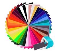 Lot de 40 rouleaux de film pour traceur Cricut Joy xtra - 24 cm x 30,5 cm - Pour traceur textile, transfert thermique, vinyle - Film flexible pour vêtements, films à repasser, t-shirts et autres