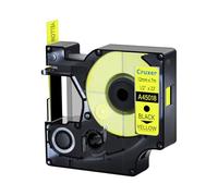 Lot de 40 ruban compatibles Dymo D1 45018 Noir sur Jaune 12 mm | 7 m S0720580 Ruban d'étiquettes compatible avec Dymo Label Manager 160 210D 260P 280 360D 420P Label Point Label Writer