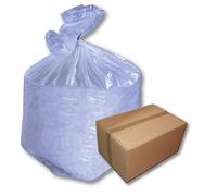 Lot de 40 sacs en film plastique polyéthylène basse densité Transparent 650 x 1000 mm Épaisseur 200 microns