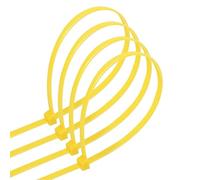 Lot de 40 serre-câbles en nylon jaune 3,6 x 150 mm - Idéal pour l'organisation et la fixation des câbles et des matériaux