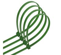 Lot de 40 serre-câbles en nylon vert 3,6 x 150 mm - Idéal pour organiser les câbles et sécuriser des éléments dans divers projets.