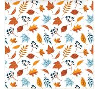 Lot de 40 serviettes de table 3 plis Motif feuille d'érable d'automne 16,5 x 16,5 cm