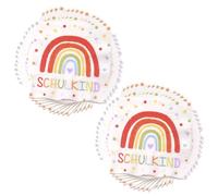 Lot de 40 serviettes de table arc-en-ciel - Décoration de table pour enfant - Rentrée scolaire - Pour fille et garçon - Serviettes de table - Décoration d'anniversaire et de baptême