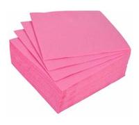 Lot de 40 Serviettes en Papier "Vitamine" 25x25cm Rose Rose G