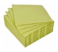 Lot de 40 Serviettes en Papier "Vitamine" 25x25cm Tilleul Vert G
