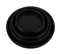 Lot de 40 soucoupes rondes en plastique pour pot de fleurs avec base plate résistante à la déformation et aux chutes, convient pour plantes grasses, cactus et herbes aromatiques