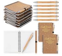 Lot de 40 stylos d'amitié en vrac avec carnets | Blocs-notes d'amitié pour amitié, cadeaux de fête d'amitié, cadeaux de Thanksgiving pour amis, collègues, employés