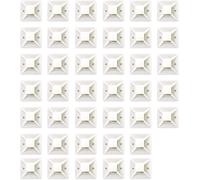 Lot de 40 supports adhésifs pour serre-câble,23 mmx8 mm,nylon blanc,gestion des câbles n'a jamais été aussi facile,accepte les attaches de câble jusqu'à 7.2 mm de large