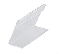 Lot de 40 supports en acrylique pour cartes de nom et étiquettes avec base stable en forme de L pour un affichage clair dans les hôtels, les bureaux, les conférences et les lieux de vente au détail (4