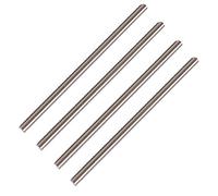 Lot de 40 tiges rondes en acier rapide de 1 mm, 100 mm de long, pour arbre de forage, tour, machine de forage, axe miniature, broche cylindrique