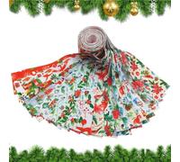Lot de 40 tissus de Noël en coton - Pour bandes de courtepointe - Bandes carrées - Jelly - Pour l'hiver, la, le bricolage, les livres - Autocollants et accessoires de fête