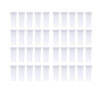 Lot de 40 tubes vides de 10 ml for crème for les mains, shampoing, gel capillaire, blanc