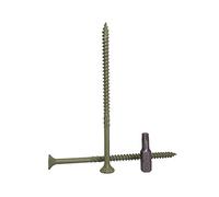 Lot de 40 vis à bois finition anticorrosion 5,0 x 100 mm, tête Torx type 17, tête fraisée, vis extérieure (40, 5,0 x 100 mm)