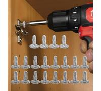 Lot de 40 vis autotaraudeuses TEK à tête bombée en acier inoxydable 410, vis auto-perceuses pour métal/meubles, construction et réparation, tête bombée, foret de tournevis Phillips (13 mm)