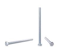Lot de 40 vis hexagonales DIN 933 en acier zingué M6 x 90 mm à tête hexagonale entièrement filetée (40, M6 x 90 mm)