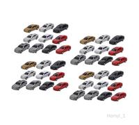 Lot de 40 Voitures Miniatures COLAXI à l'échelle 1/87 HO - Modèle Micro Voiture de Paysage