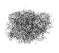 Lot de 400 agrafes ondulées en acier inoxydable de 0,8 mm pour agrafeuse plate utilisée dans la réparation de plastique automobile et le soudage par vague