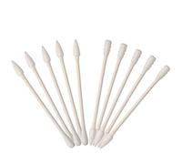 Lot de 400 cotons-tiges à double pointe précise avec bâtons en carton jetables pour le maquillage, le nettoyage de la peinture (tête pointue et spirale, tête pointue et ronde)